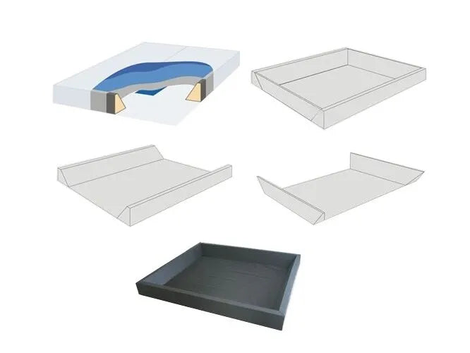 Waterbed Faux Leather 160 x 200 cm (EU King Size) White Sab
