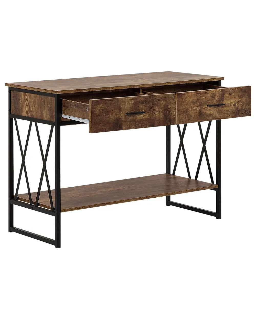 Console Table Dark Brown Timeless Design Ferano
