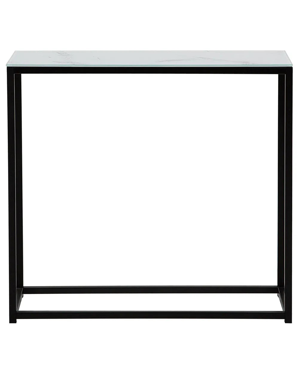 Console Table Tempered Glass Marble/ Black  Chic Formio