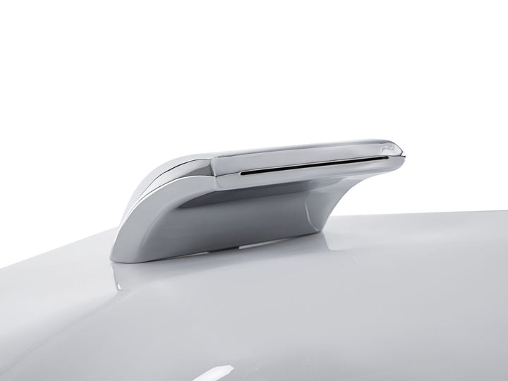 Whirlpool Corner Bath with LED 2500 x 1500 mm White Senado