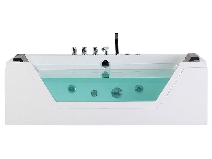 Whirlpool Bath with LED 1620 mm White Samana