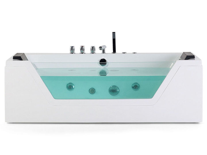 Whirlpool Bath with LED 1620 mm White Samana
