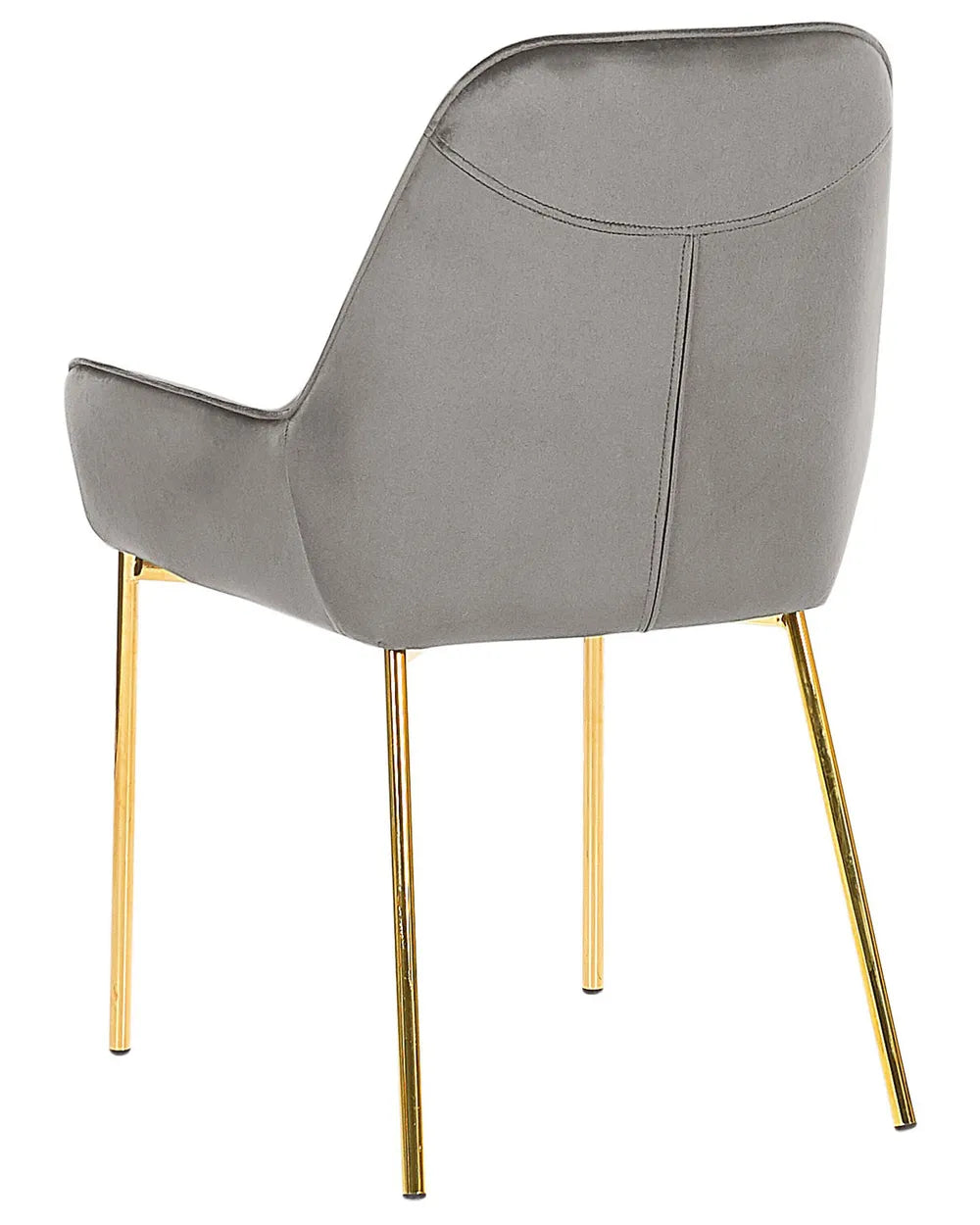 Set of 2 Dining Chairs Velvet Grey Ophelia