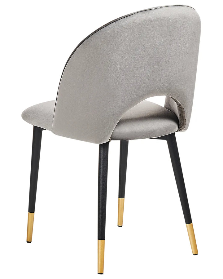 Set of 2 Dining Chairs Velvet Grey Xera