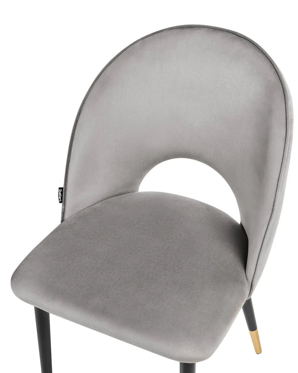 Set of 2 Dining Chairs Velvet Grey Xera
