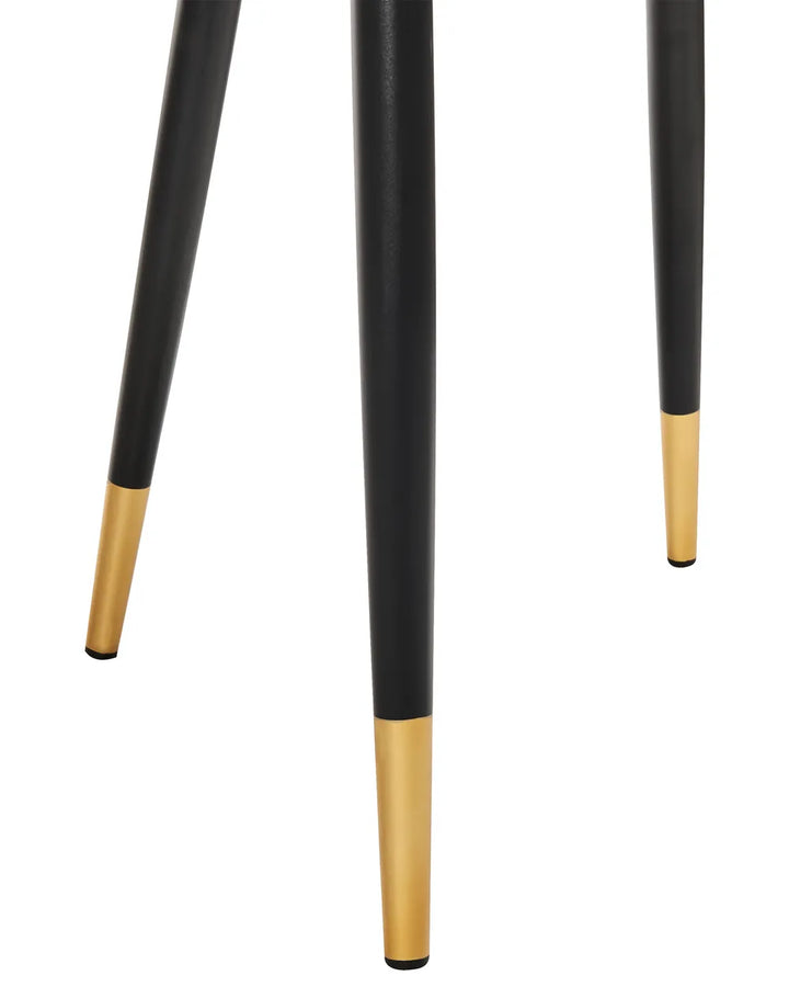 Set of 2 Dining Chairs Velvet Black Xera