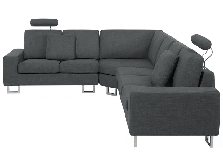 Stockholm Right Hand Corner Fabric Sofa Dark Grey
