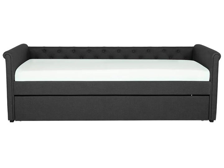 Trundle Bed Fabric Charlesten 80 x 200 cm (EU Small Single) Dark Grey