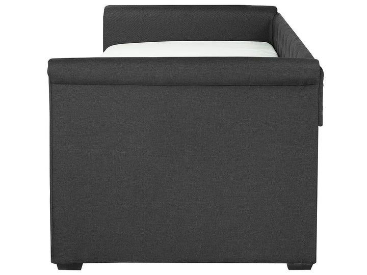 Trundle Bed Fabric Charlesten 80 x 200 cm (EU Small Single) Dark Grey
