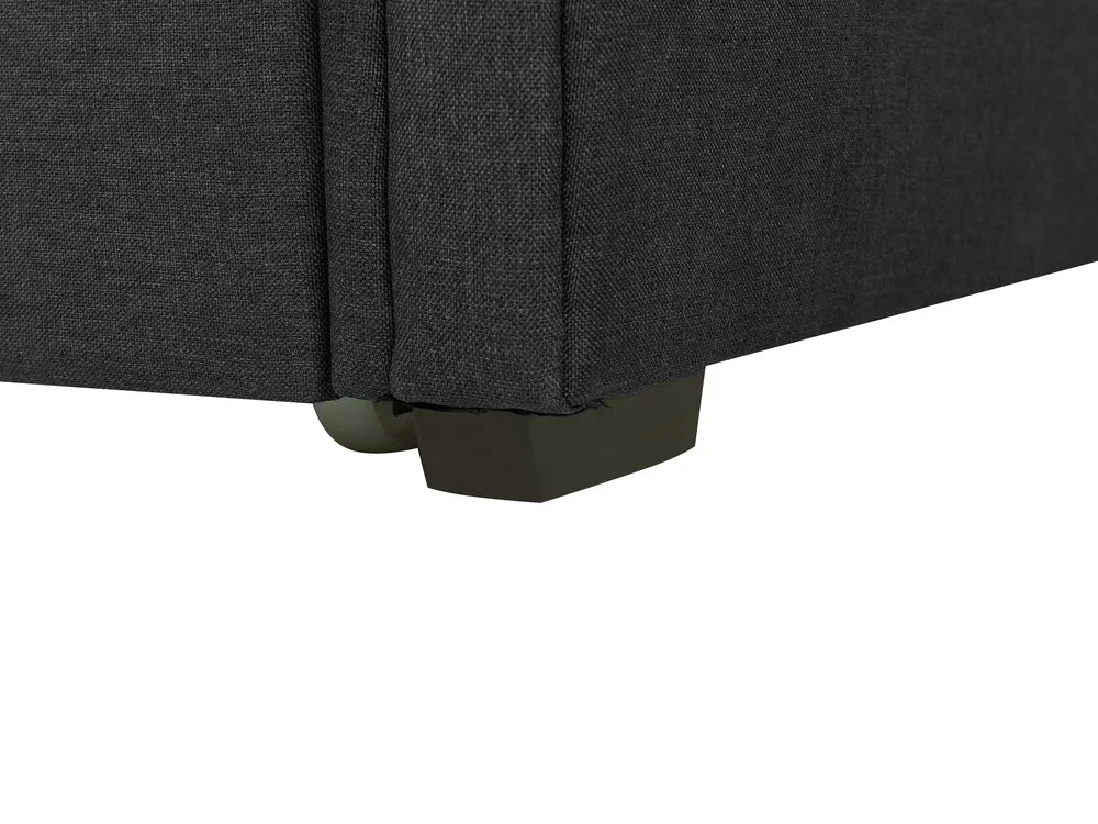 Trundle Bed Fabric Charlesten 80 x 200 cm (EU Small Single) Dark Grey