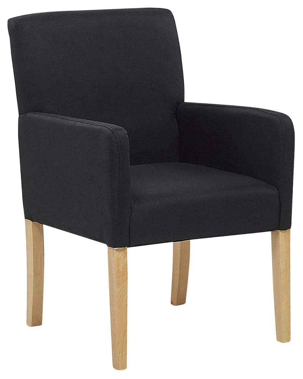 Dining Chair Fabric Black Jean