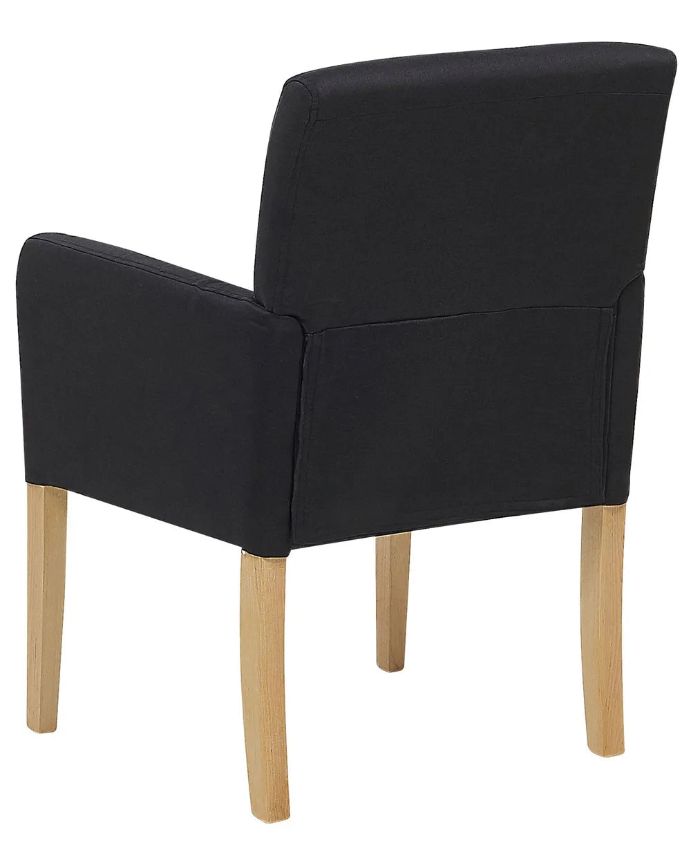 Dining Chair Fabric Black Jean