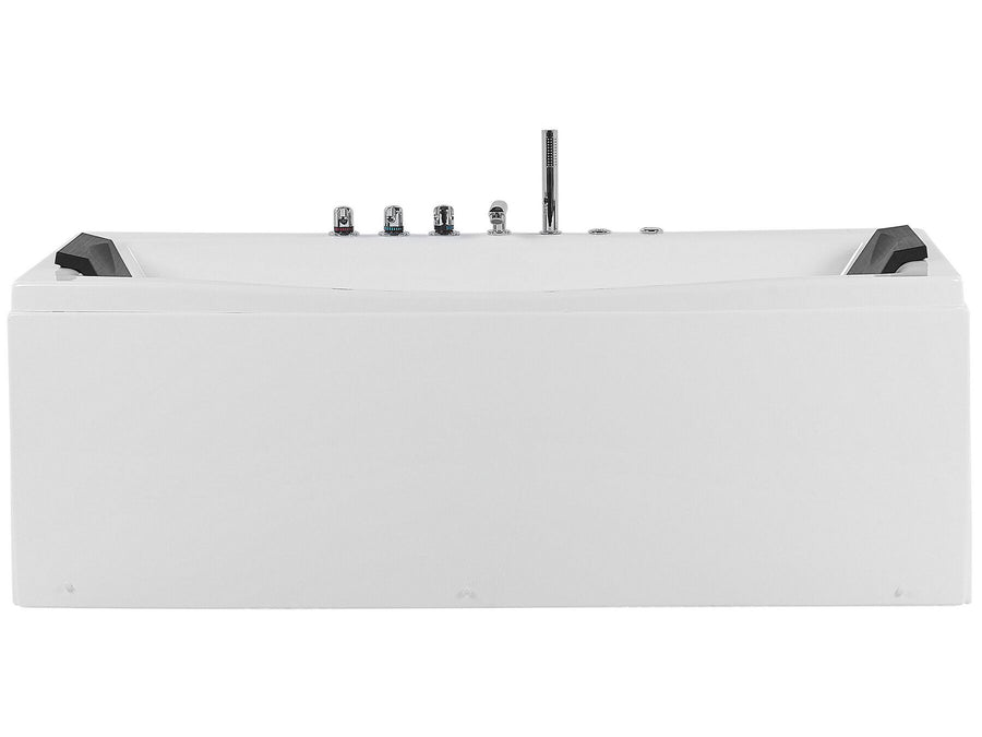 Whirlpool Bath with LED 1730 x 820 mm White Moor