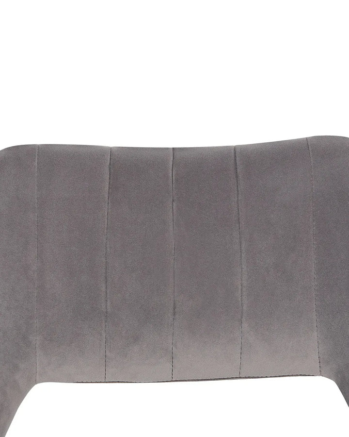 Set of 2 Dining Chairs Velvet Grey Scarlet