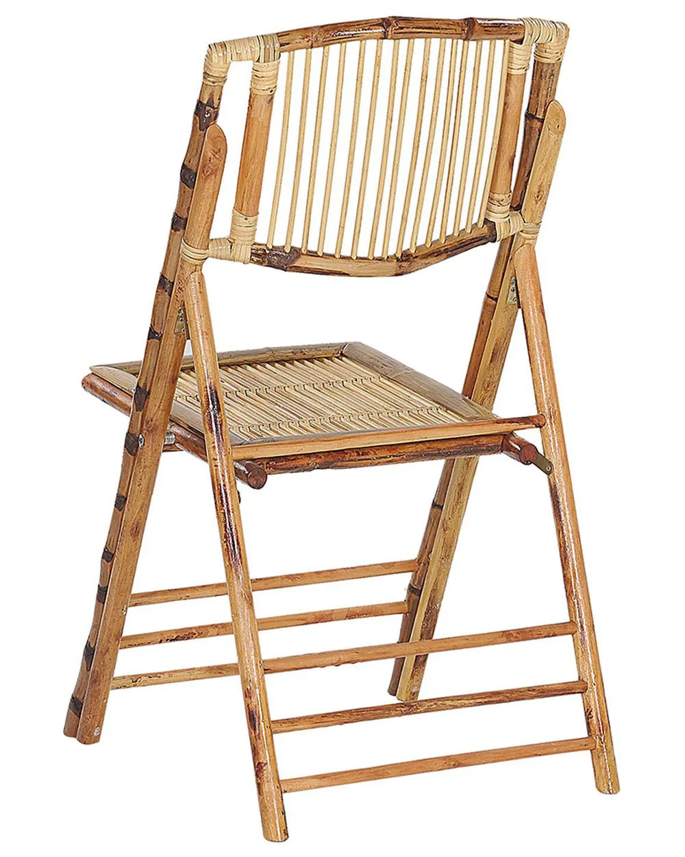 Set of 4 Dining Chairs Folding Bamboo Natural Brey