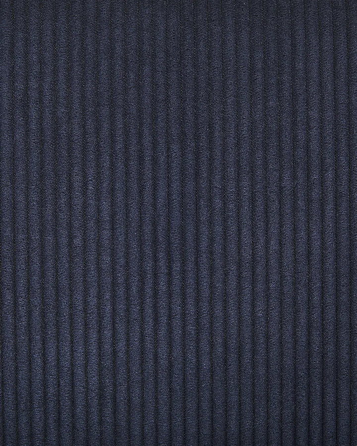 Set of 2 Dining Chairs Corduroy Dark Blue Ophelia