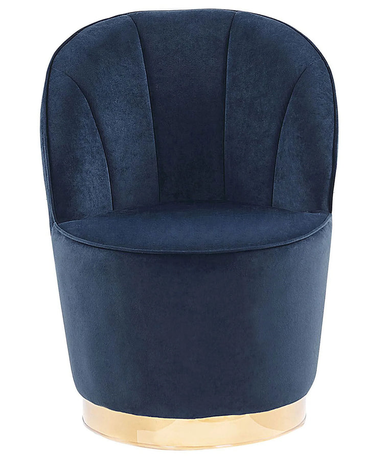 Armchair Velvet Dark Blue Nolie