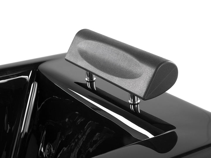 Whirlpool Bath with LED 1720 x 830 mm Black Montego