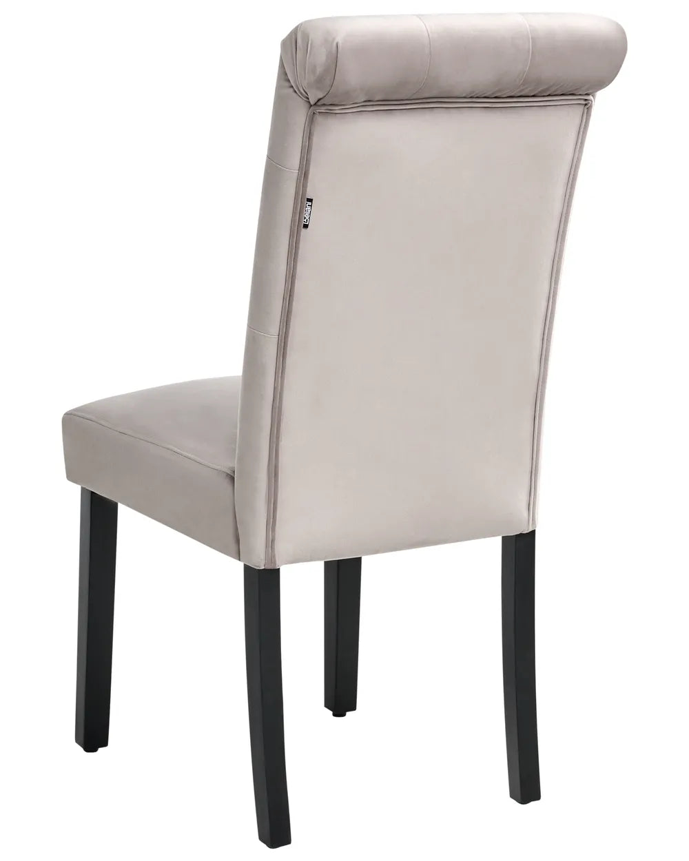 Set of 2 Dining Chairs Velvet Grey Lisa