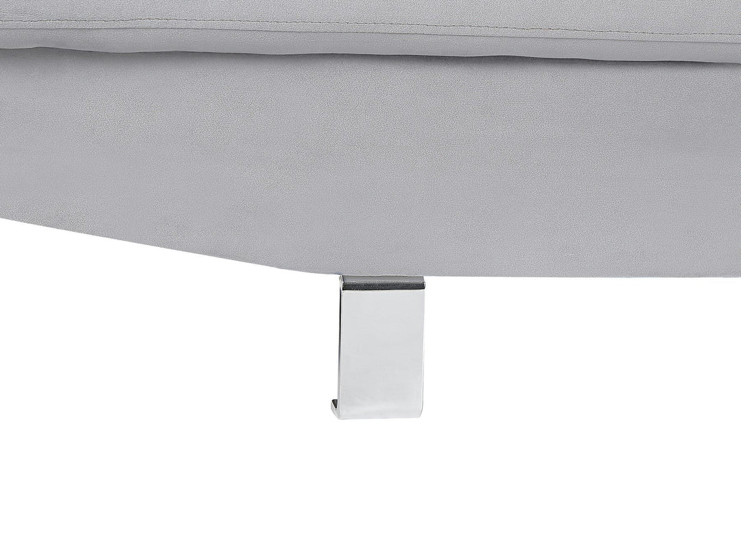 Norrea Left Hand Corner Velvet Sofa Grey