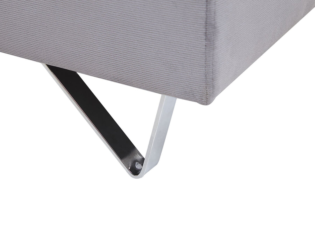 Lunner Left Hand Corduroy Corner Sofa Grey