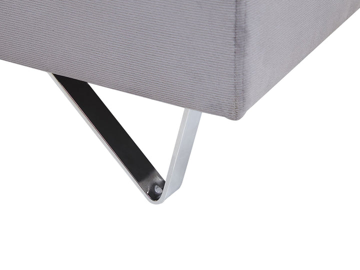 Lunner Left Hand Corduroy Corner Sofa Grey