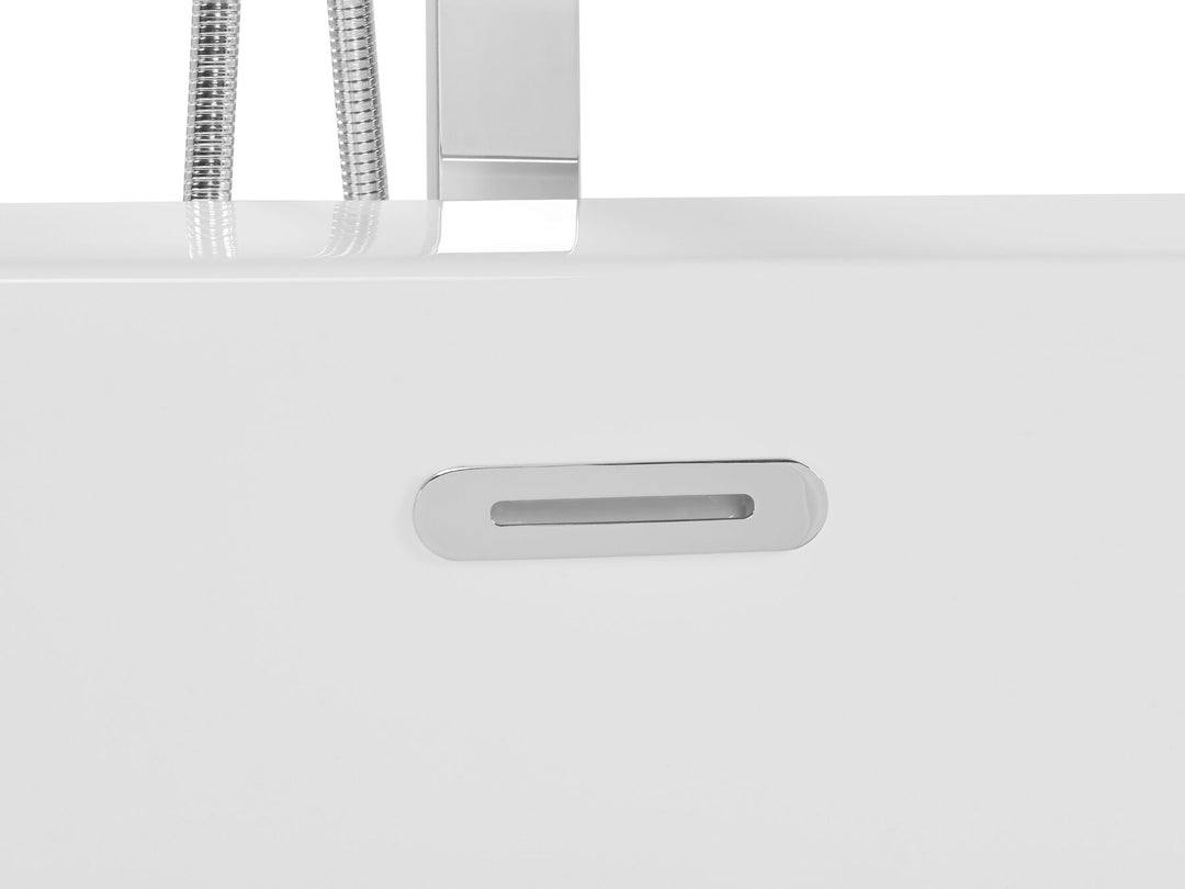 Freestanding Bath 1700 x 800 mm White Ovalle