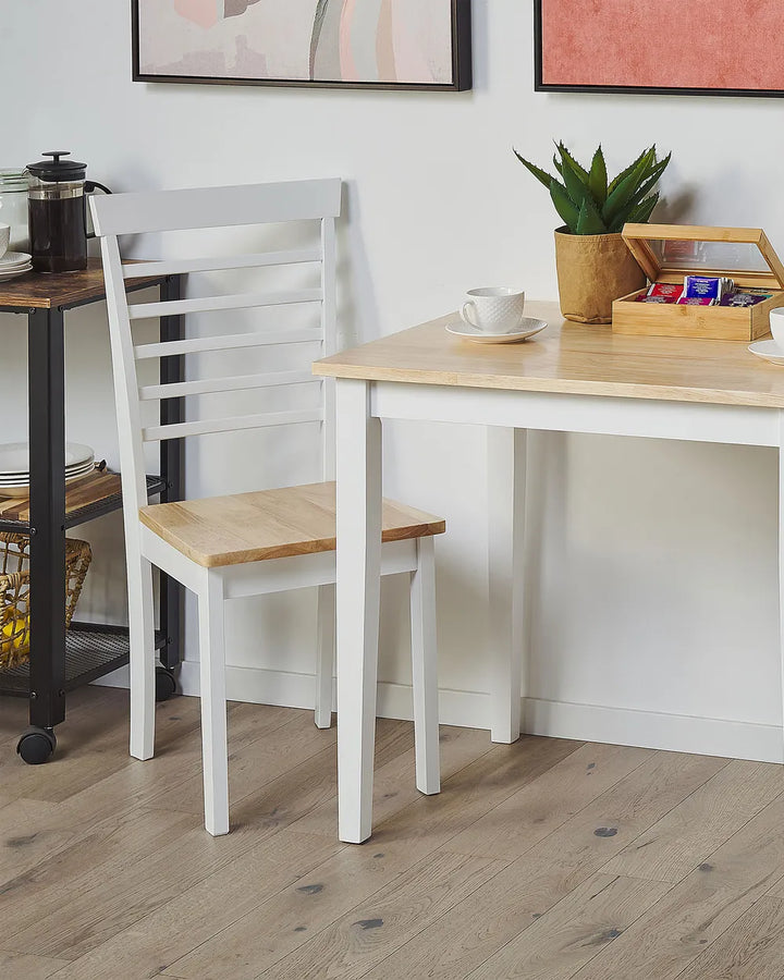 Styled with a matching dining table, this chair brings a fresh and inviting feel to casual dining spaces, kitchens, and breakfast nooks.