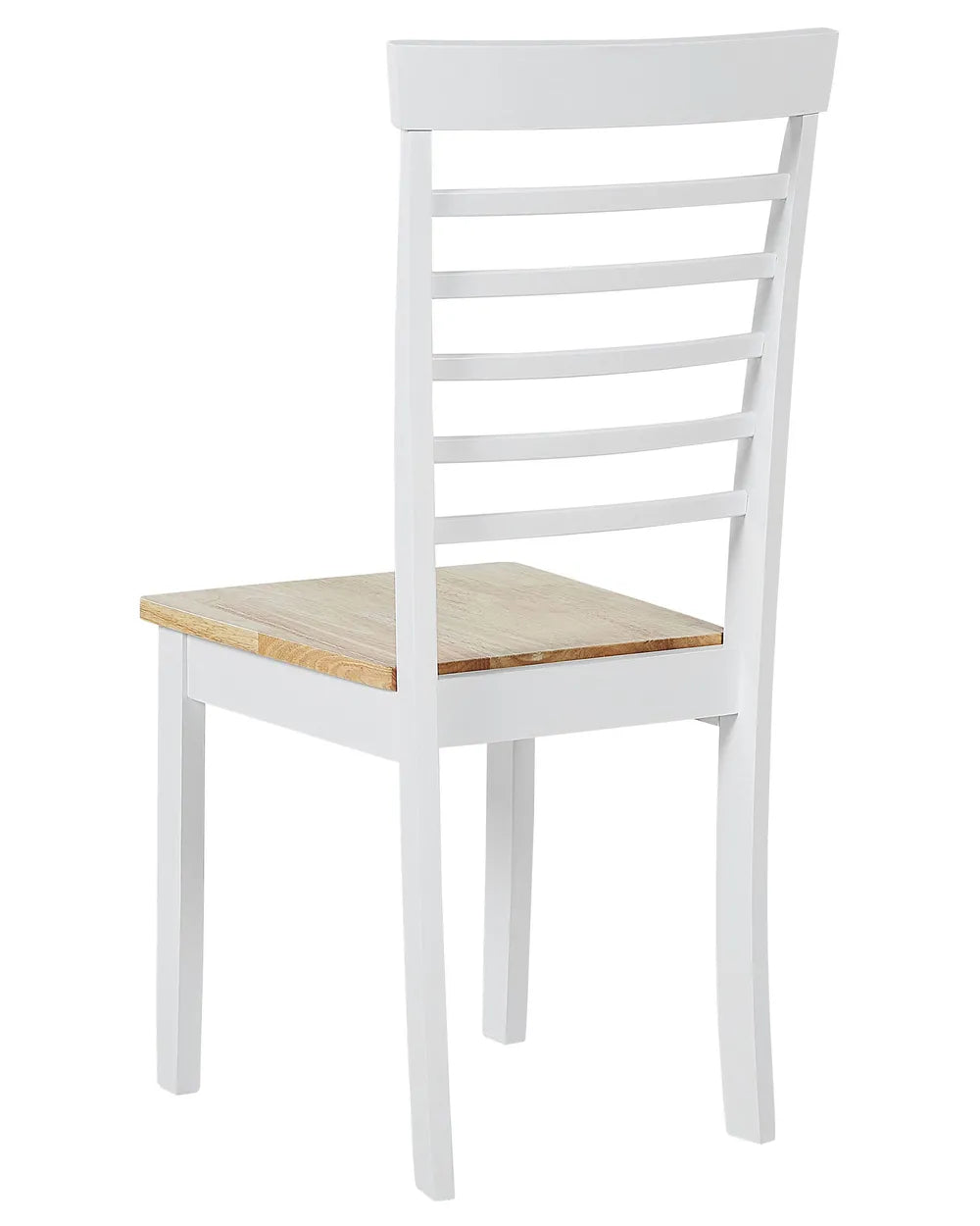 Set of 2 Dining Chairs Wood White Seo