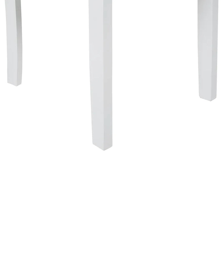 Set of 2 Dining Chairs Wood White Seo