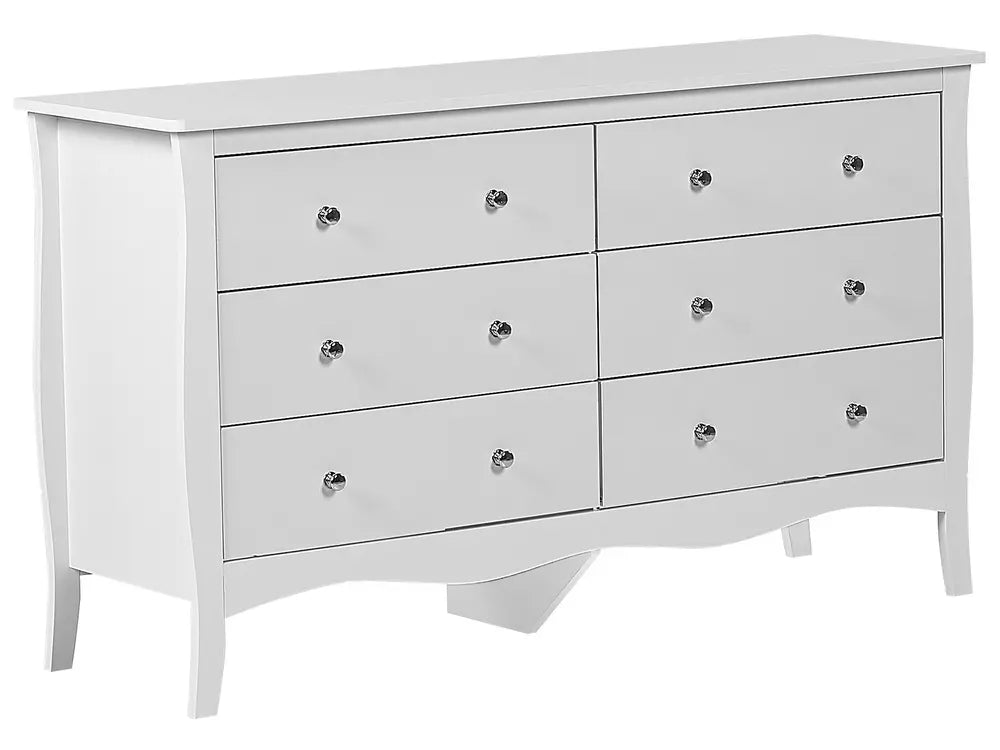 6 Drawer Chest White Latitude Run | Traditional Design