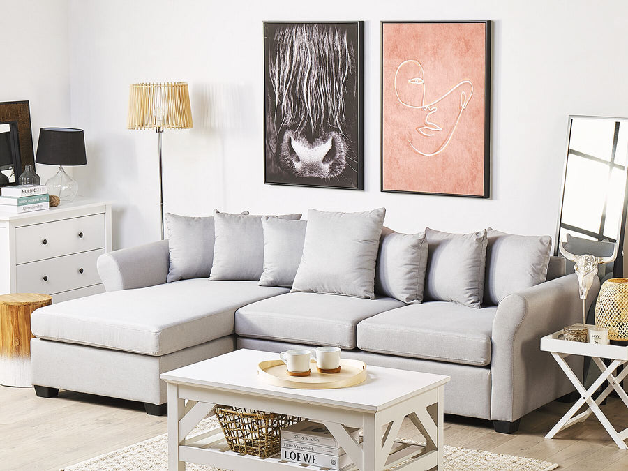 Right Hand Corner Sofa Light Grey Vikna