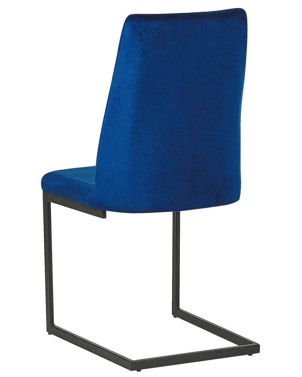 Set of 2 Dining Chairs Velvet Navy Blue Coney