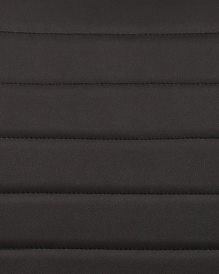 Set of 2 Conference Chairs Faux Leather Black Jen
