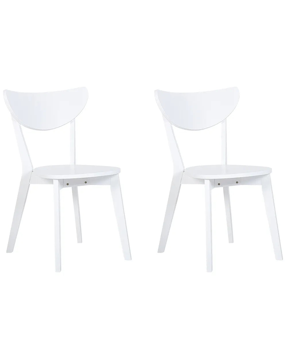Set of 2 Dining Chairs White Vye