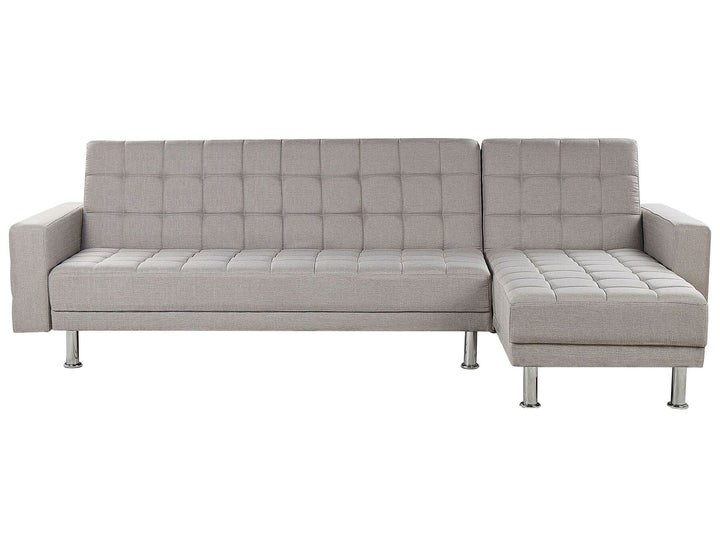 Nesset Fabric Corner Sofa Bed Light Grey