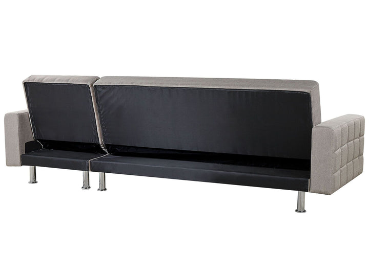 Nesset Fabric Corner Sofa Bed Light Grey