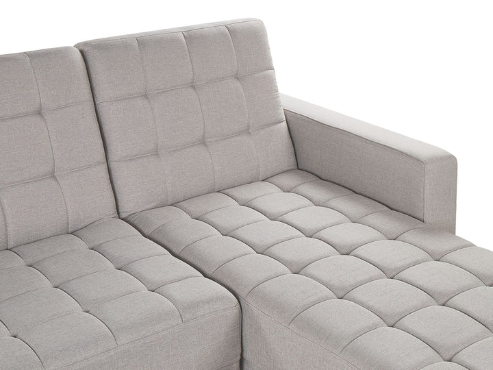 Nesset Fabric Corner Sofa Bed Light Grey