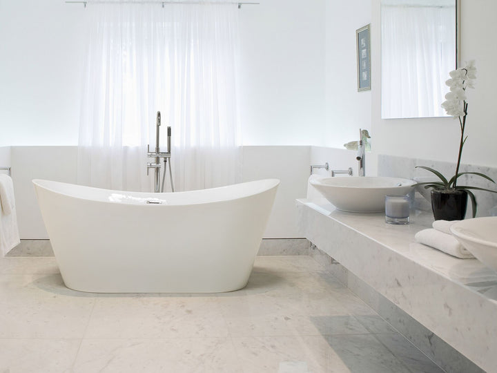 Freestanding Bath 1600 x 760 mm White  Antigua 