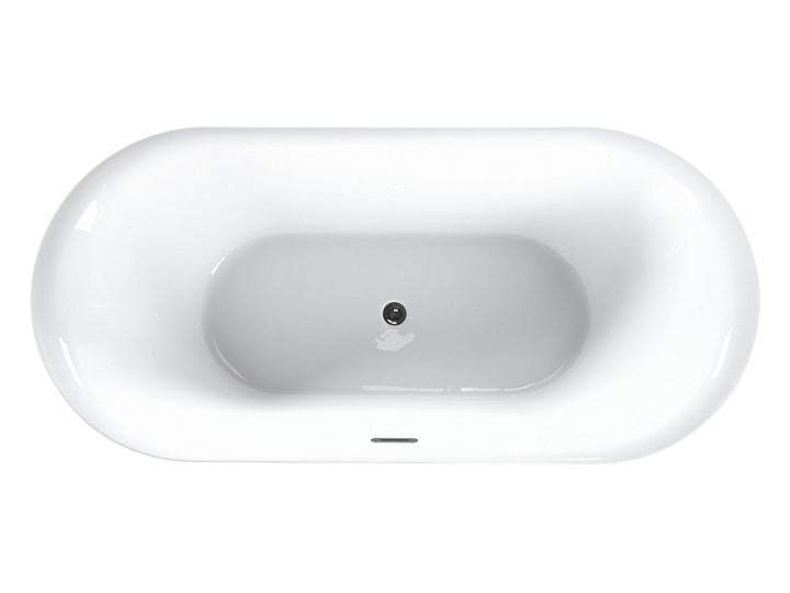 Freestanding Bath 1500 x 750 mm Black Carrera