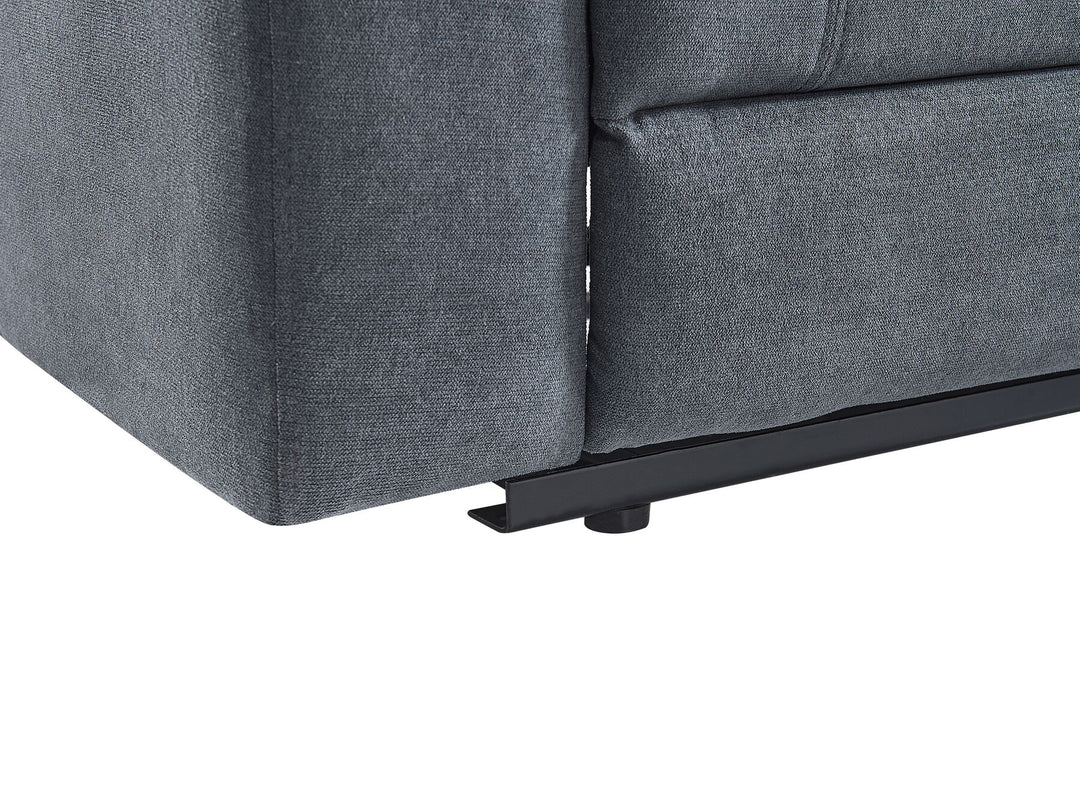 Rokke Corner Fabric Electric Recliner Sofa with USB Port Grey