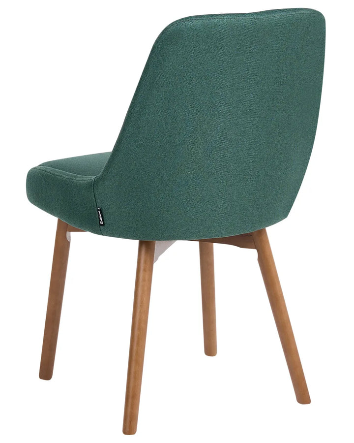 Set of 2 Dining Chairs Dark Green Vive