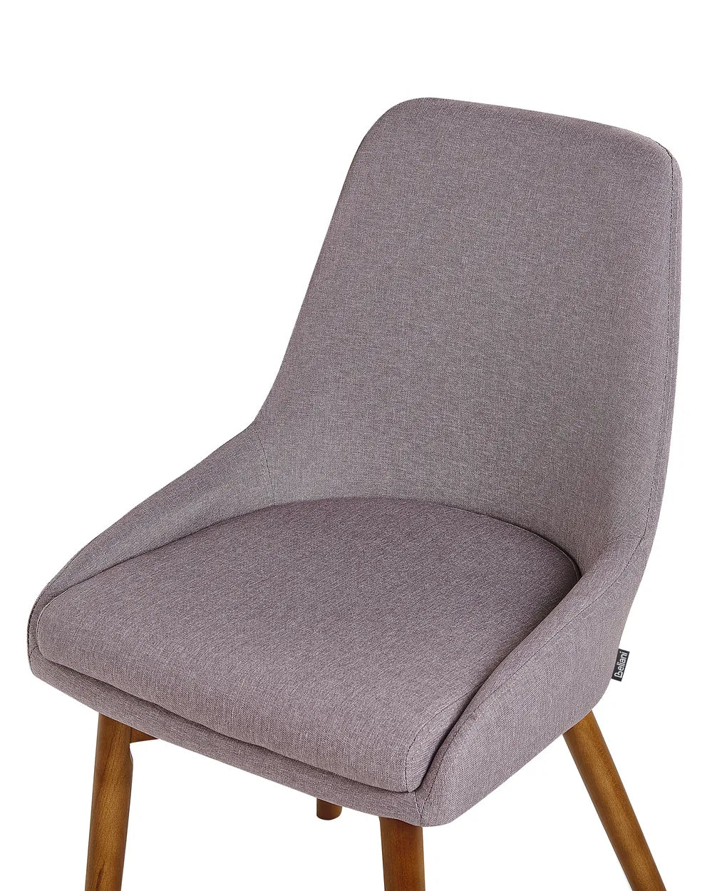 Set of 2 Dining Chairs Fabric Taupe Vive