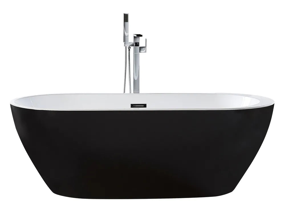 Freestanding Bathtub NEVIS 1500 x 750 mm Black