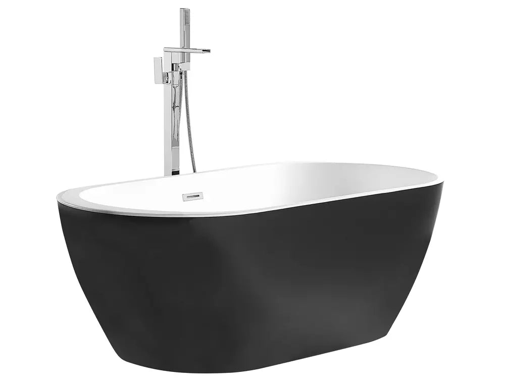 Freestanding Bathtub NEVIS 1500 x 750 mm Black
