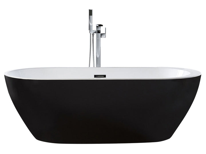 Freestanding Bath 1600 x 750 mm Black Nevis 
