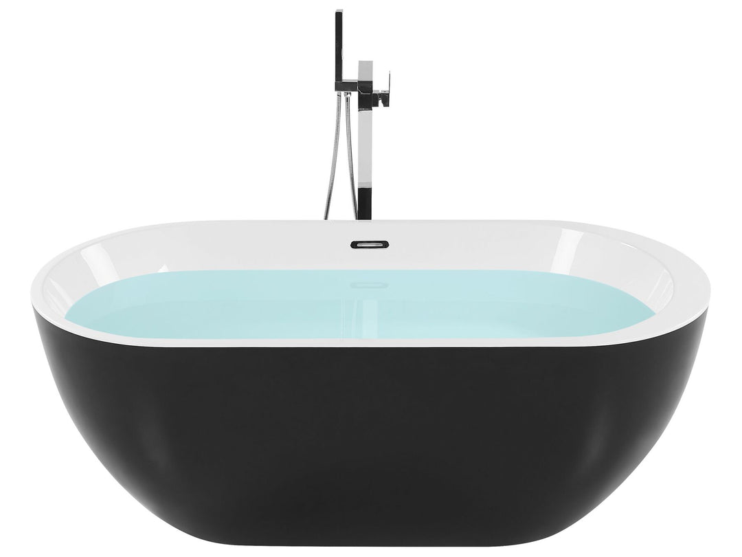 Freestanding Bath 1700 x 800 mm Black Nevis