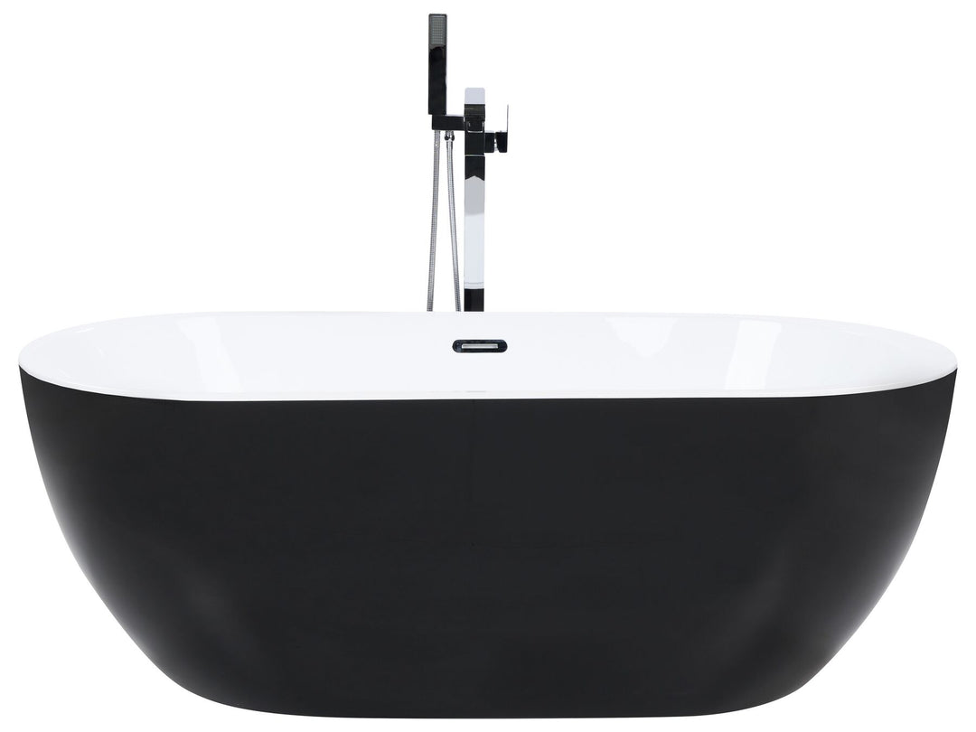 Freestanding Bath 1700 x 800 mm Black Nevis