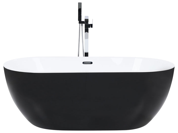 Freestanding Bath 1700 x 800 mm Black Nevis