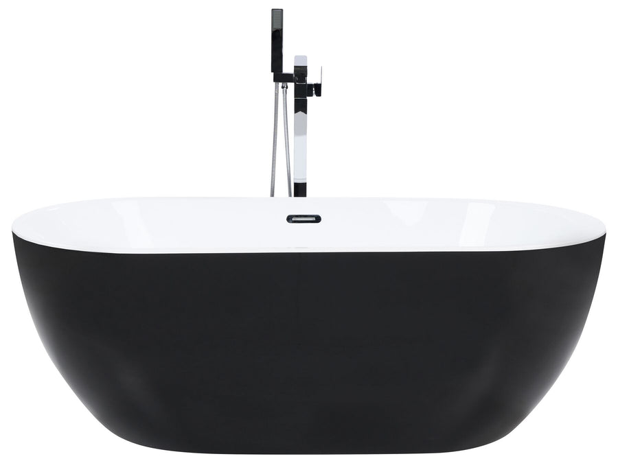 Freestanding Bath 1700 x 800 mm Black Nevis